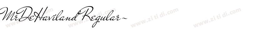 MrDeHaviland Regular字体转换